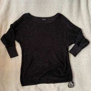 SOLD Express Metallic Sparkle Tunic Sweater